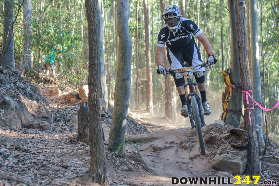 Ourimbah legend Brad Kelly   went rough on the XC / Trail bike, but it paid off with a time of 3:15:31 - 9.93 ahead of 2nd Place Josh Button.