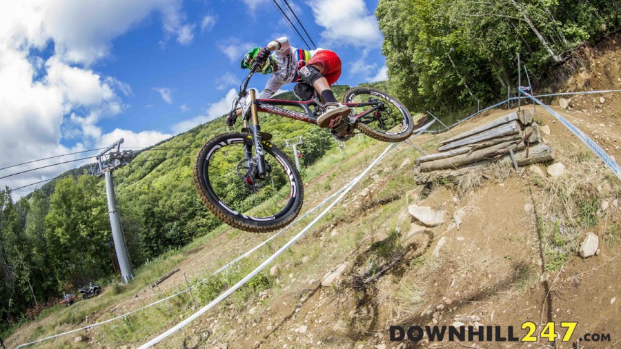 Good thing none of the team bikes were there/damaged otherwise we couldn't have got this banger of Greg Minnaar!