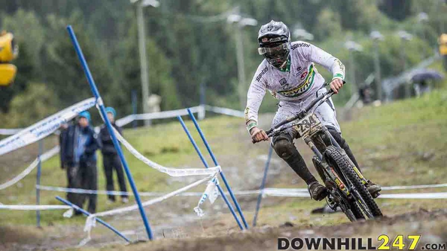 Dean Lucas came in 29th place, keeping it together and dirtying up the Aussie kit. Dean will be out there for the win next week in Leogang, more exciting racing action! 