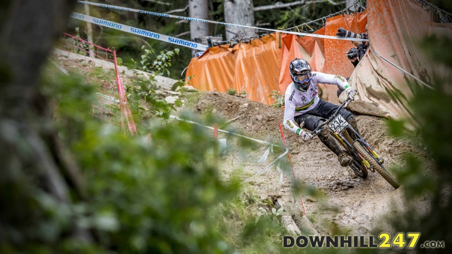 Third in qualifying, Dean has raced this course last year for World Champs so he knows what needs to happen and where.