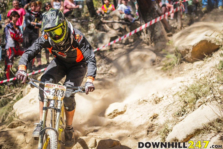 It's like a miniature world cup atmosphere. At any level, Downhill racing represents the same values and passion; from grassroots to World Cup people are united by riding their bikes, in the bush.A�JB.