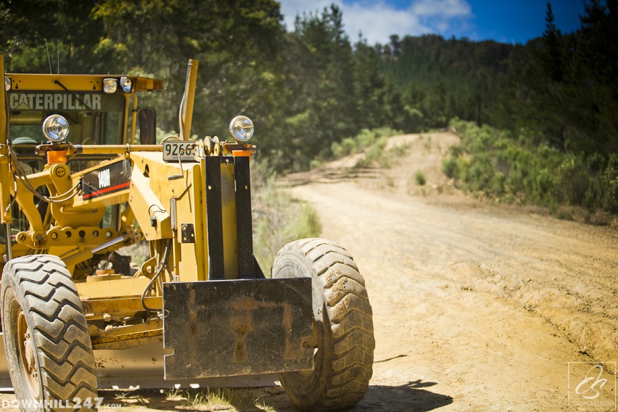 Caption options A) Bulldozing down the track! B) The grade was awesome! C) Everyone brought out their best machinery for the weekend. There you go pick your story!