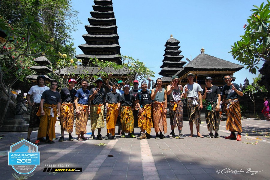 Welcome to Indonesia! Fitting in with the local dress.