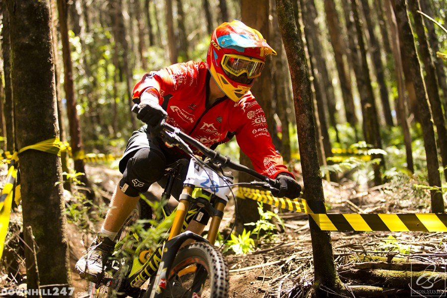 Fabian Bill looking focussed aboard the new steed.