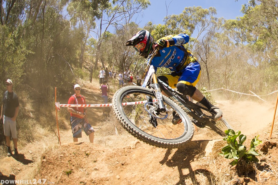Downhill racing in Australia in Summer is typically a dusty affair and Eagle kept up the theme!