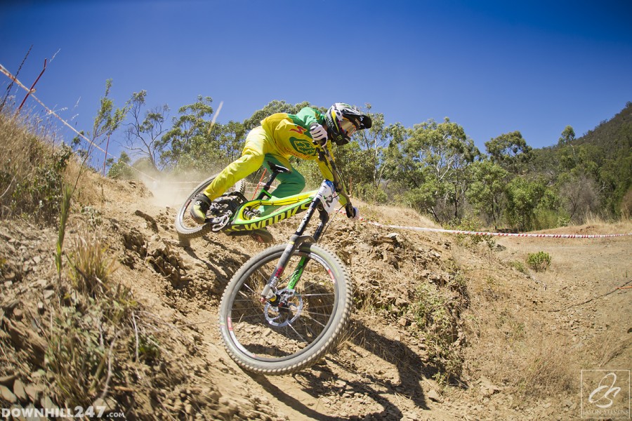 Troy Brosnan was looking good in his new green and gold kit, it certainly had the fans talking. A second place shows he is good form as we get closer to the World Cup season.