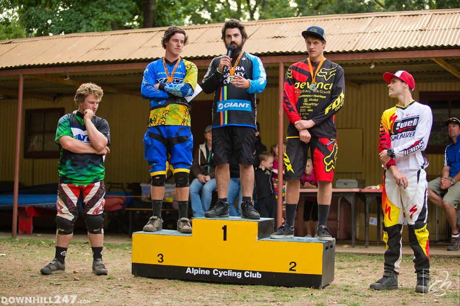 Men's podium.