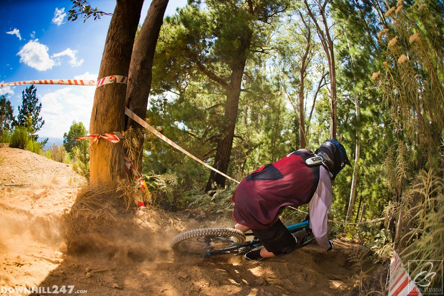 A new bike for Jack Moir but it didn't slow him down.