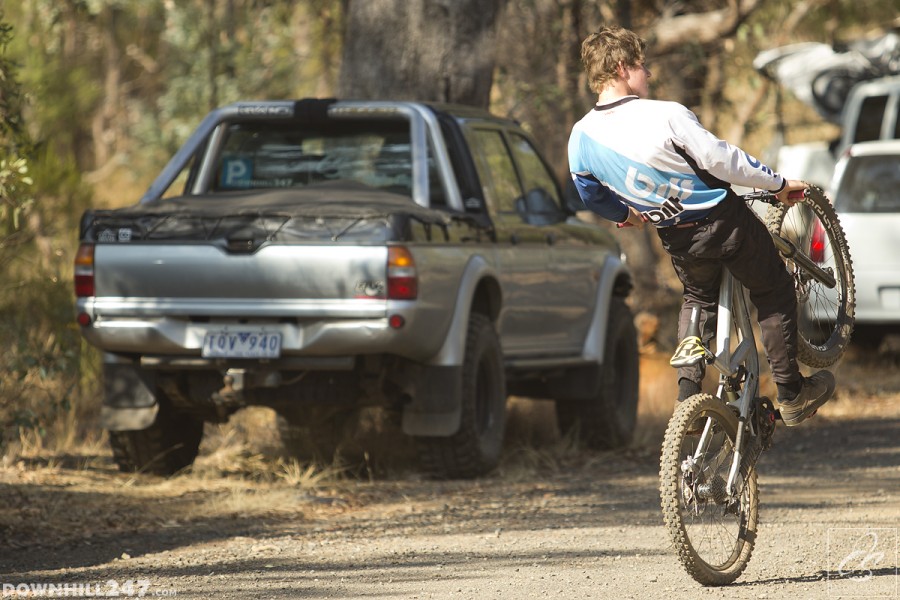 Luke Ellison shows us some more superior bike handing skills.