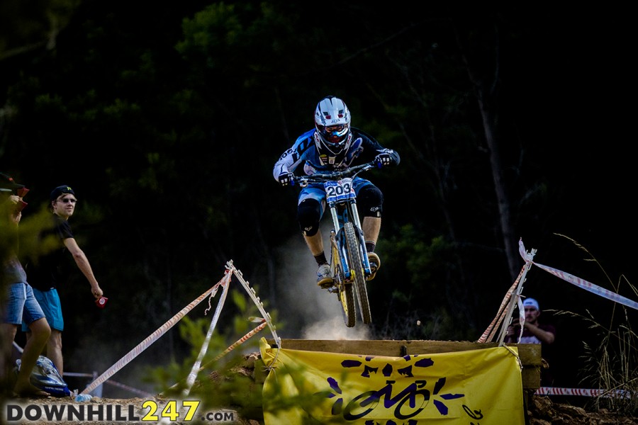 Aiden Varley put his local knowledge to good use claiming second place. He will be back here in a few weeks to try and get his hands on the VicDH race win.