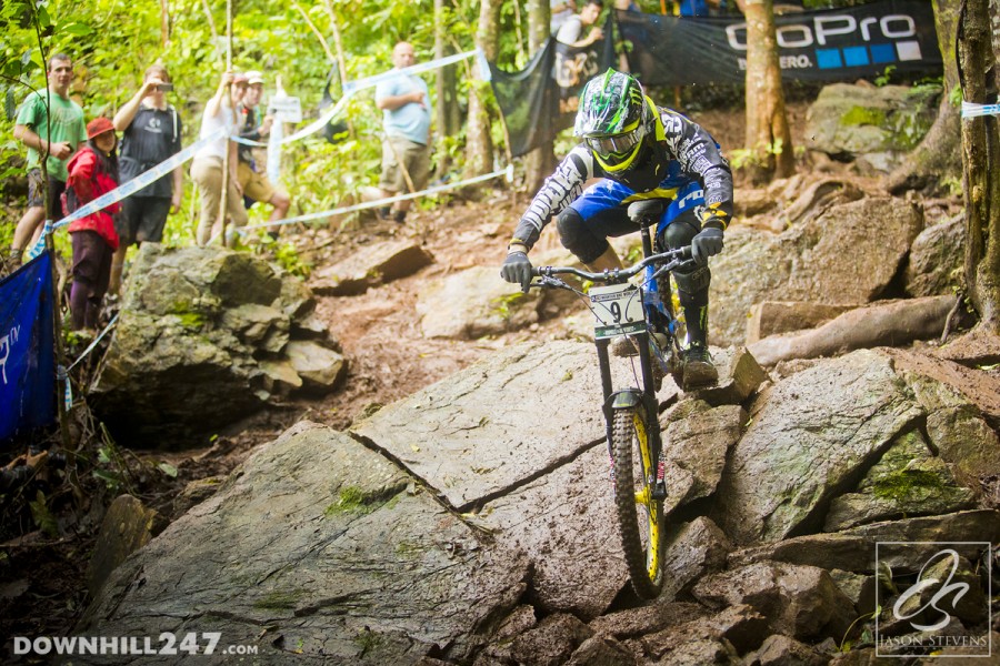 A crash for Sam Hill pushed him down into unfamiliar territory on the time sheet.