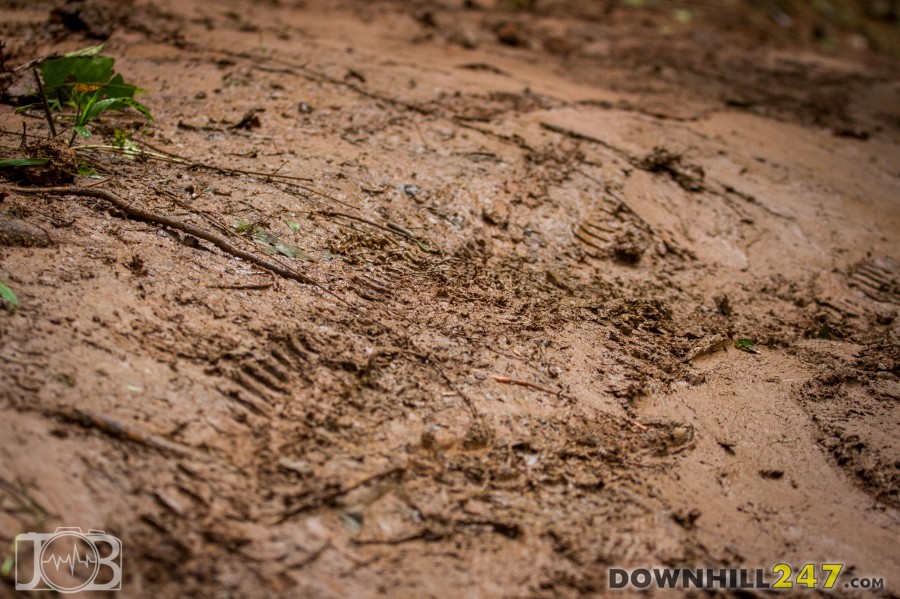 It was pretty muddy in some parts...