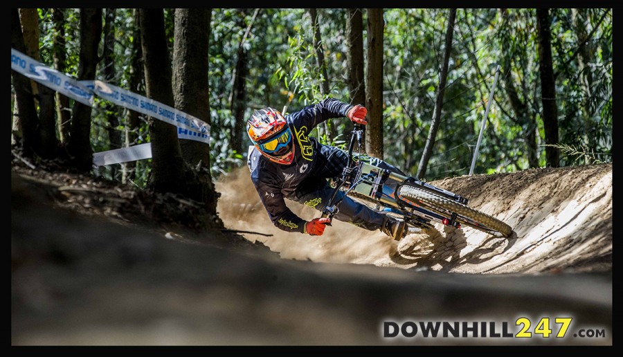 Conditions in South Africa are warm and dry, as you can see riders are just railing turns with traction no problem.