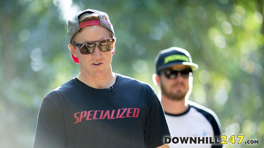 Aaron Gwin was talking to himself? Or maybe it was for that microphone he had clipped to his t-shirt! Having absolutely dominated the field for 2 years everyone knows he can do it but the question still remains has he found his mojo again? 