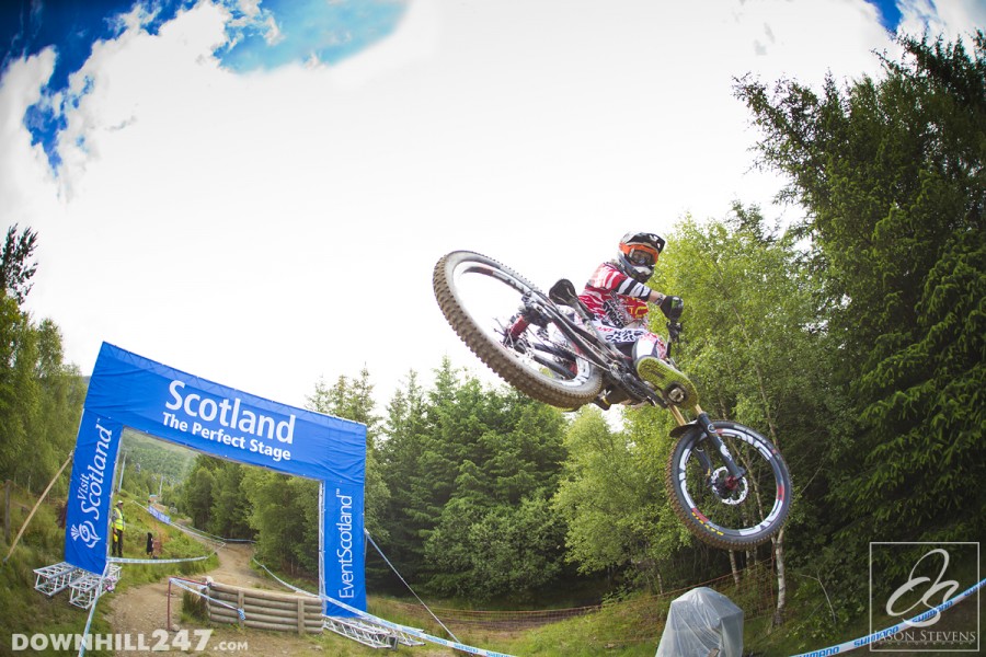 Never before have we seen a rider have so much fun riding a bike, Josh Bryceland turns on the style over the final hip jump