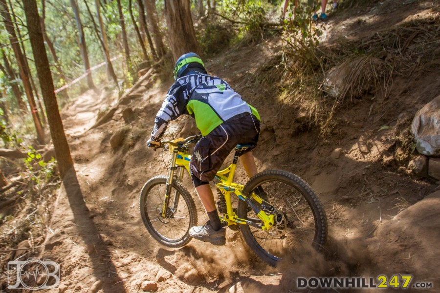 NSW DH1 drew 200 riders to Greenvalleys MTB Park south of Sydney for an epic weekend, which coincided with the X-up freeride festival. The trail was fast, rugged, and dusty. 