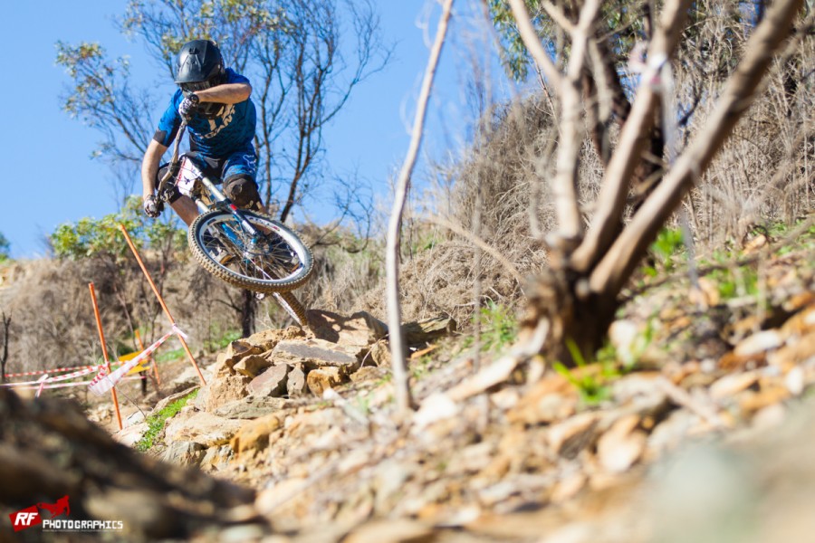 Winner winner! Back on his downhill bike and it clearly paid for Cam Ryan taking out the Elite Men's field.