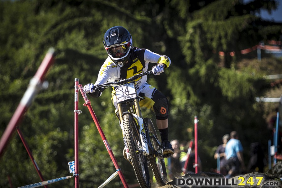 Marc Beaumont during practice, he matched his number plate and qualified 14th.