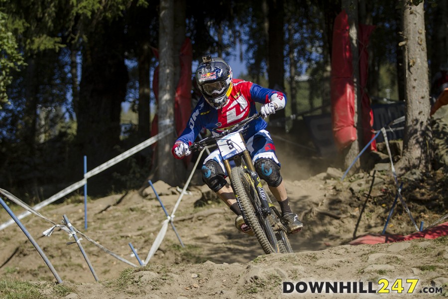 Gee Atherton is always fast, no matter what the track Hafjell is no different!