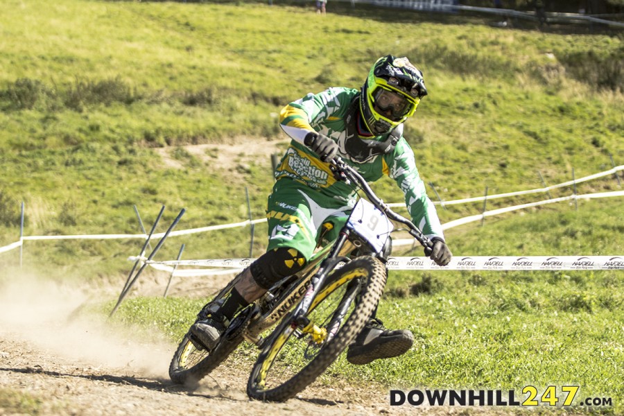 Foot out flat out! 6th for Sam Hill.