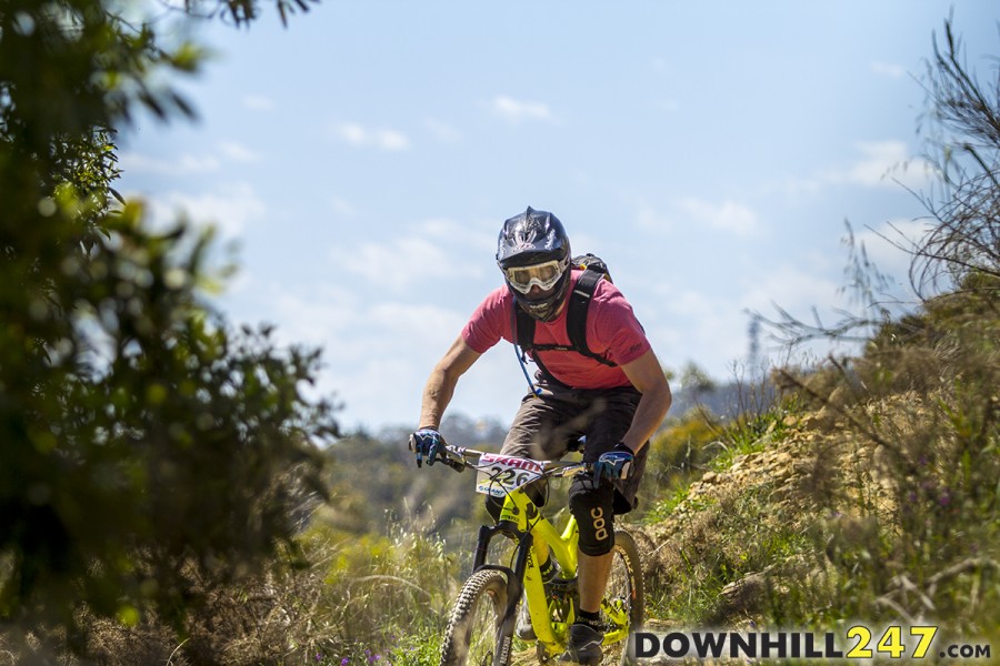 Some riders donned the full face for the whole race, some just for the stages that used the downhill track which the National Championships were held on a few years ago.