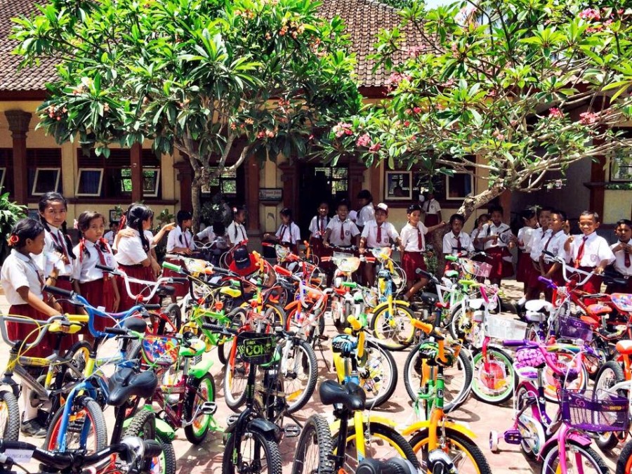 Helping out the local community with bikes was a great initiative.