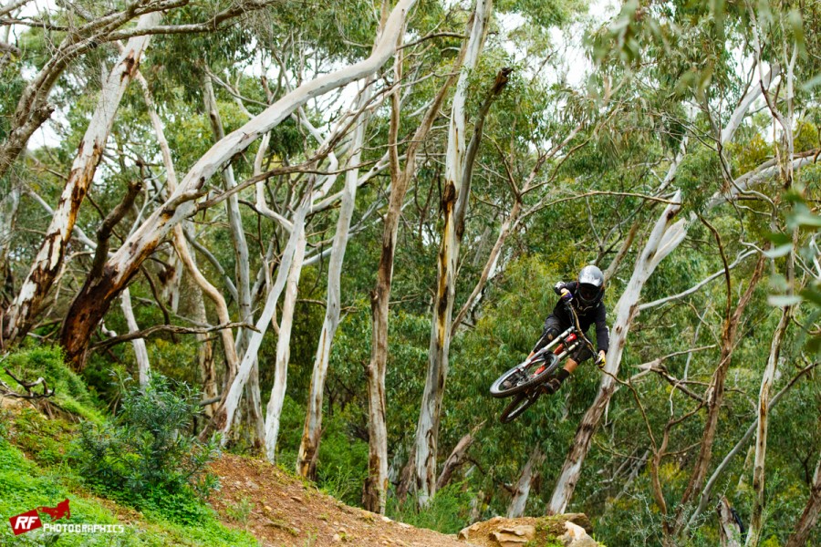 Darcy has a good style in the air, no doubt the dirt jumping helps with this.