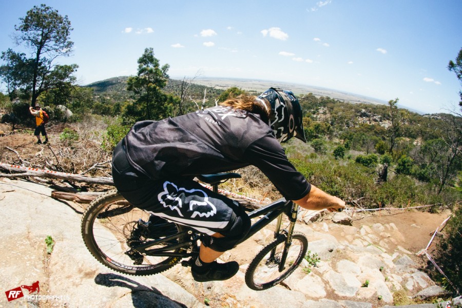 Of course some riders were strictly business, Angus Maddern on the hunt!