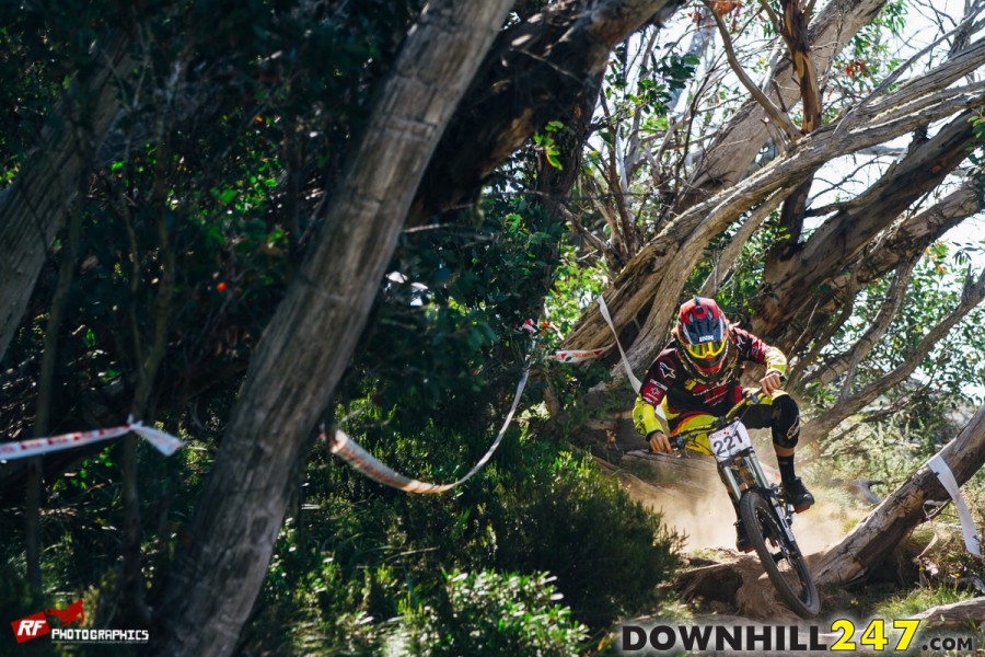 Remy tearing it up at the Thredbo national round just recently.