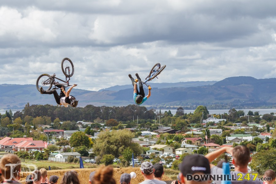 Speed and Style sees two riders pitted against each other on a dual slalom like course for two runs. A trick over the jump equals time being taken off their total time. The lowest combined time over the 2 runs is the winner.