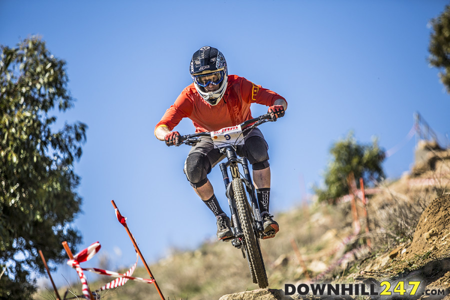 Eagle on an enduro bike, a scary thought for some but no sweat for Simon Buzacott!