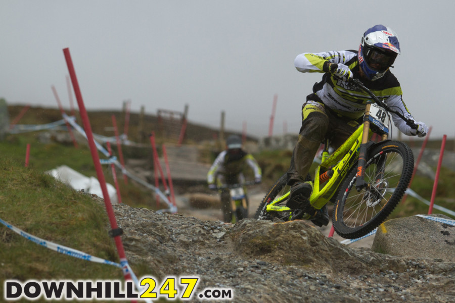 Gee Atherton had a solid crash during practice, he is okay. Josh Bryceland was another rider who said hello to a tree mid run, the rat will be back on it no worries!