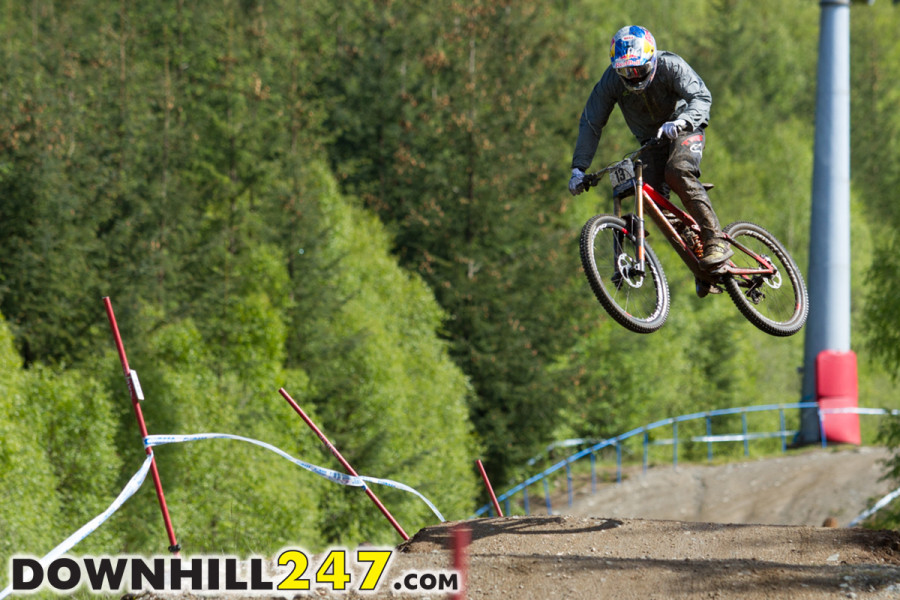 Brook MacDonald sending it in a rare moment of clarity where it wasn't raining or fogged out!