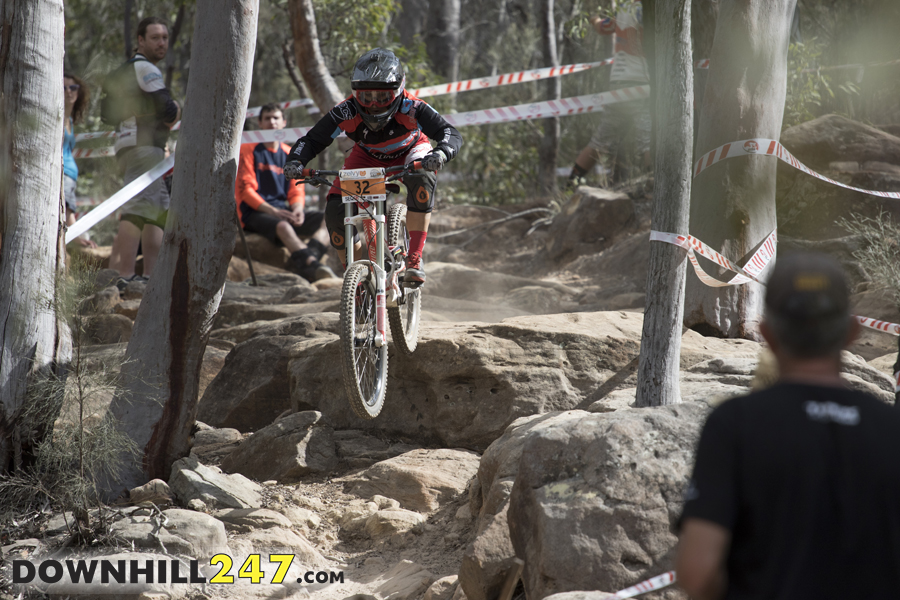 The rock garden was where the majority of spectators chose to watch race runs.