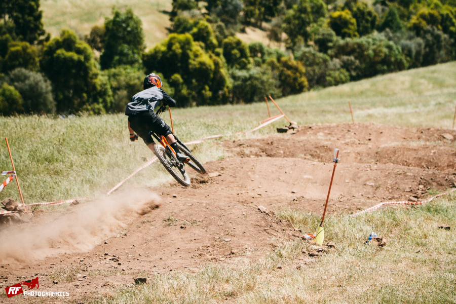 Connor Fearon was giving out free lessons to anyone that watched him ride through the whoops.