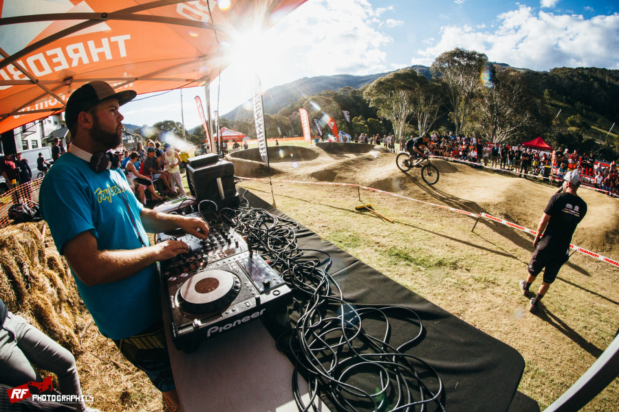 The crowd was kept entertained whether there were riders on track or not!