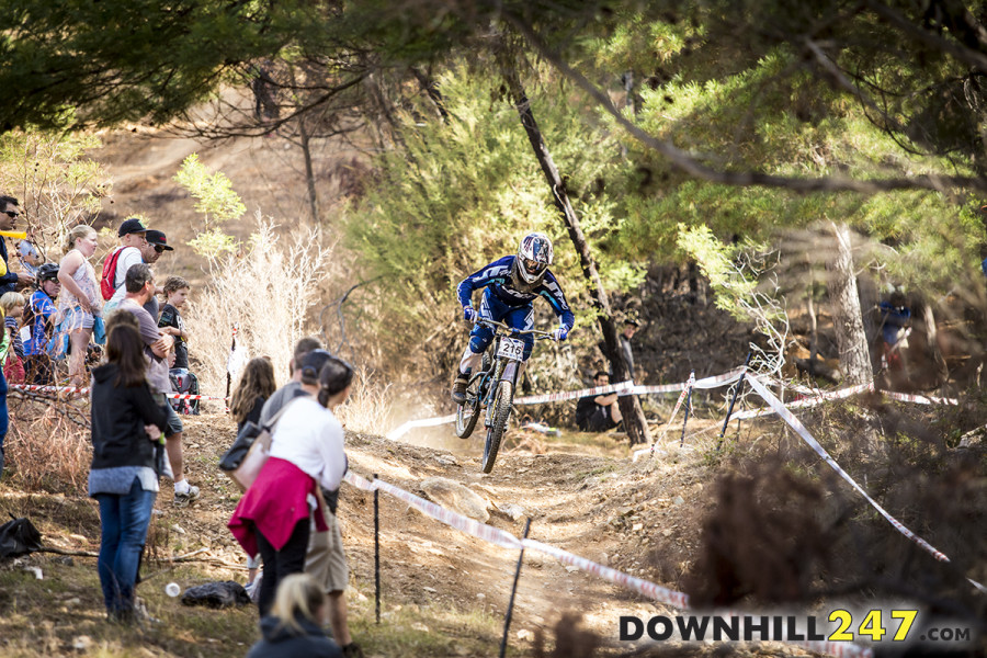 There were plenty of spectators for seeding today.