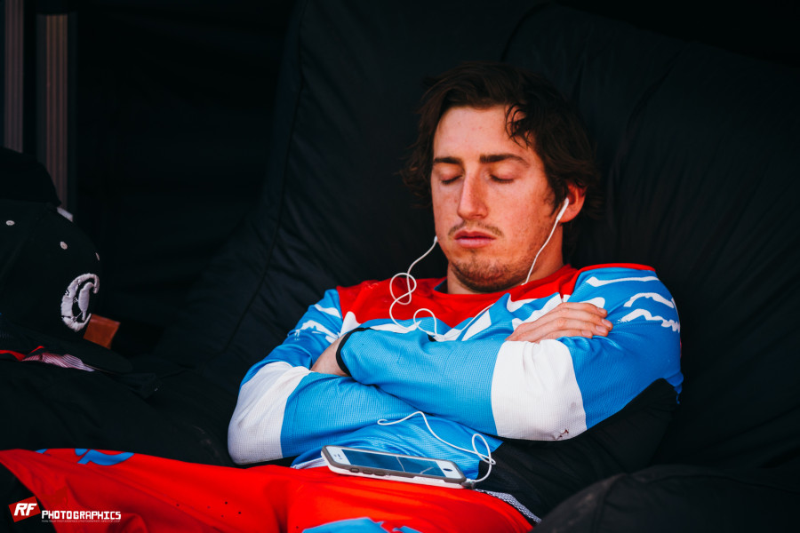 Riders had plenty of time between practice and racing to recover.