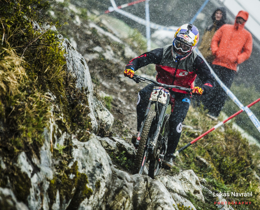 Fastest qualifier and at his home World Cup - Loic Bruni was enjoying life!