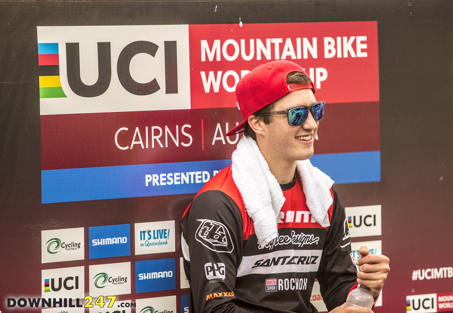 A smiling Luca Shaw ended up in 13th.