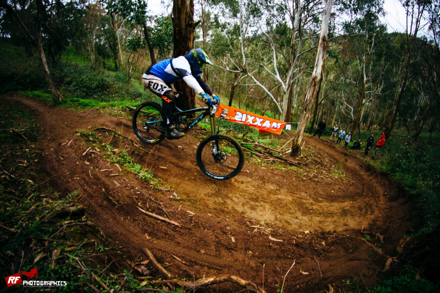 The track conditions were trying after a large amount of rain.