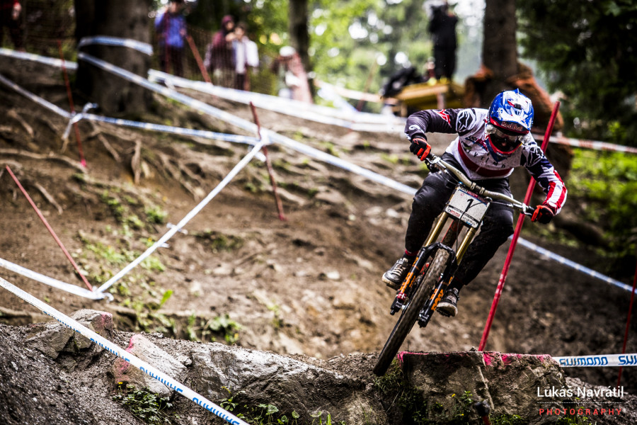 Aaron Gwin took the win by 3.1 seconds, with Loris Vergier taking second, his best result to date.