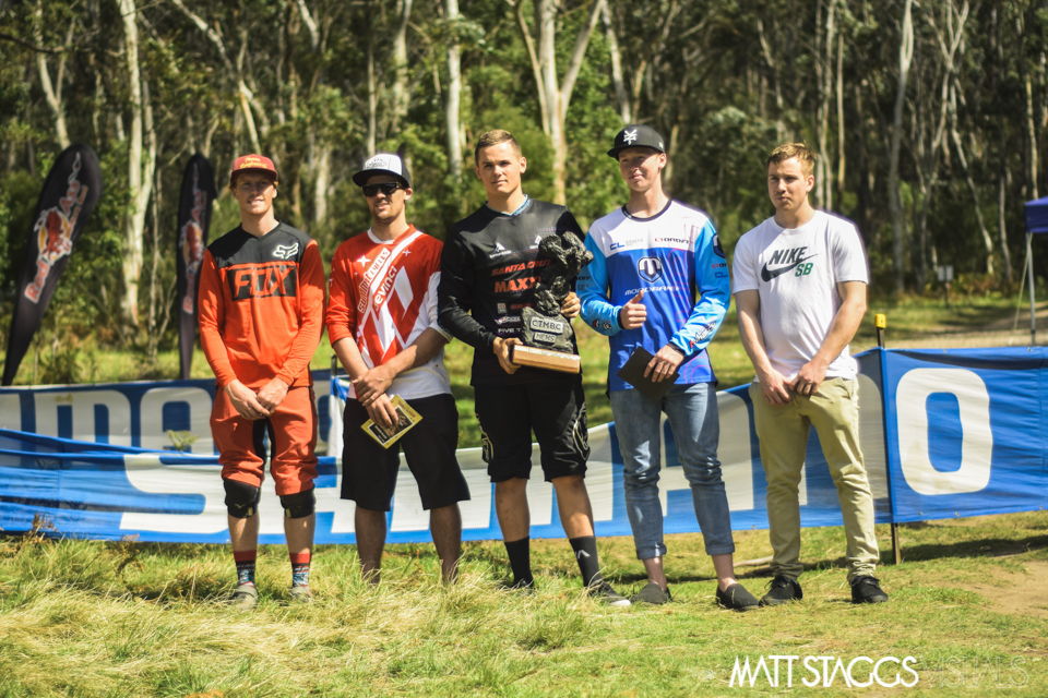 Elite men's podium! The top three also mirror the top three overall.