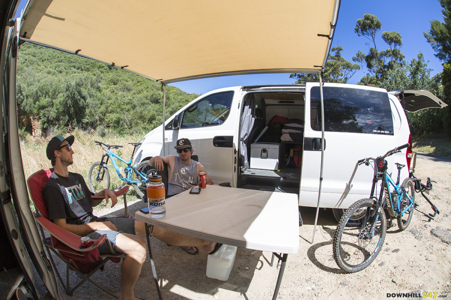 Make no mistake these guys have a dialed set up for both their bikes and vans!