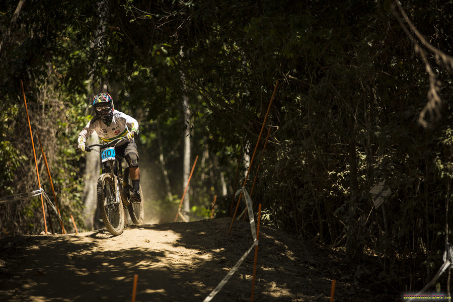 For the junior women it was Melanie Chappaz from France taking the win, Australia had two riders, Ellie Smith (5th) and Sally Potter (pictured, 12th).