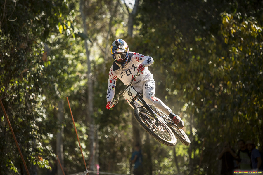 Loic Bruni in 2nd place - his first world cup win was here last year so he likes the track!