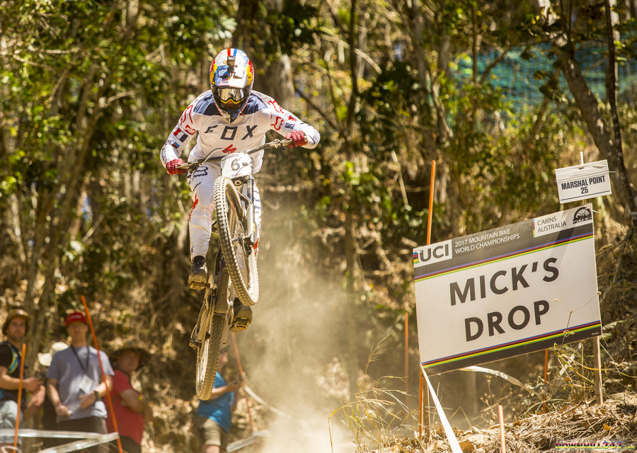 Loic up up and away at Mick's Drop.